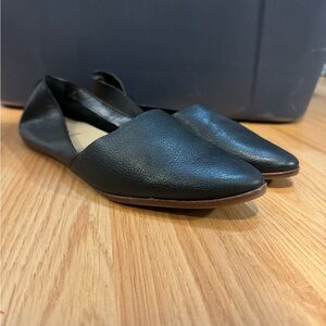 Aldo Black Leather Flats